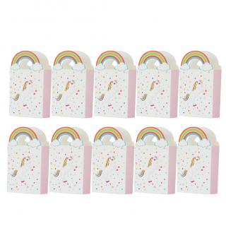 10pcs Kraft Paper Unicorn Gift Bags Wrapping Supplies Bag Sweets And C_1